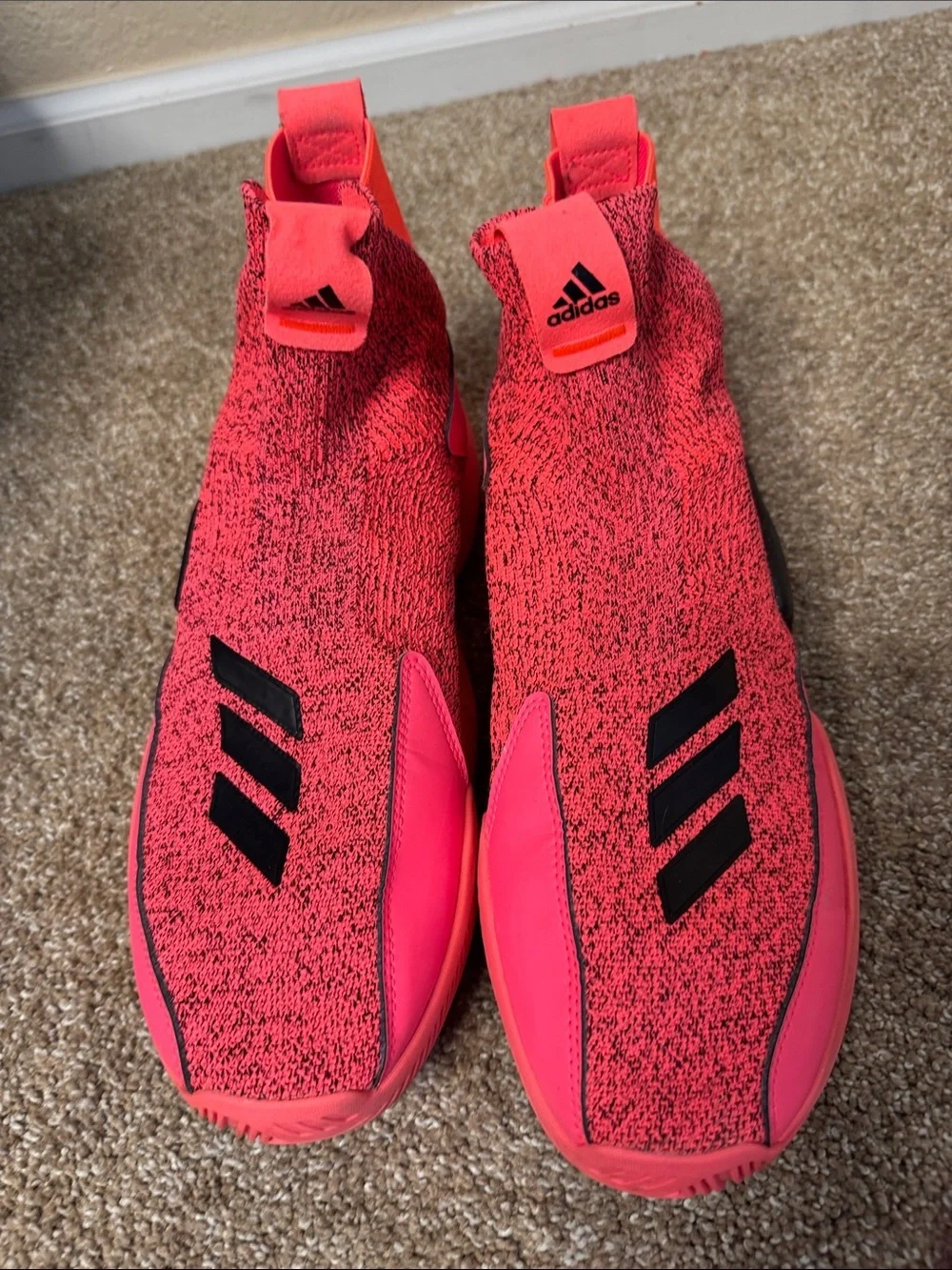 Adidas N3XT L3V3L 2020 FW9246 sneakers Coral/Pink Slip-ON sock style SZ 10.5